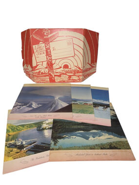 Unbranded Alaska Prints One Size Red Beige